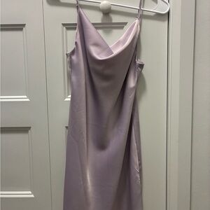 Urban Outfitters Purple Slip Satin Dress Cowl Neck
